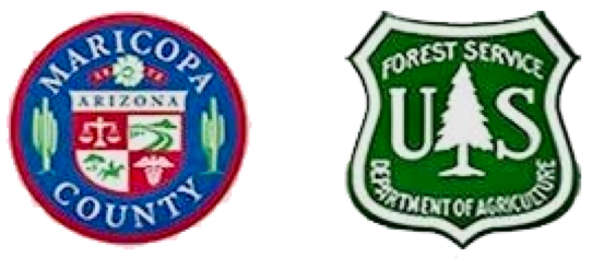 Maricopa County Arizona and U.S. Forest Service permit holder credentials